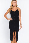 MIDNIGHT AFTERGLOW RIBBED KNIT DRESS IN BLACK-DRESS-MODE-Couture-Boutique-Womens-Clothing