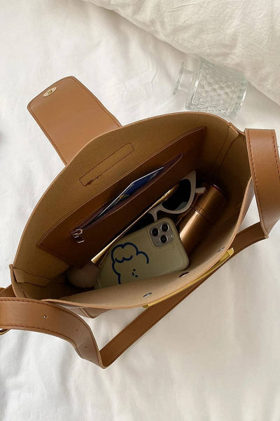 VIV CROSSBODY SHOULDER MESSENGER BAG IN CAMEL-BAGS-MODE-Couture-Boutique-Womens-Clothing