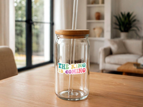 The King Is Coming | Colorful Christian Scripture Sticker-MODE-Couture-Boutique-Womens-Clothing