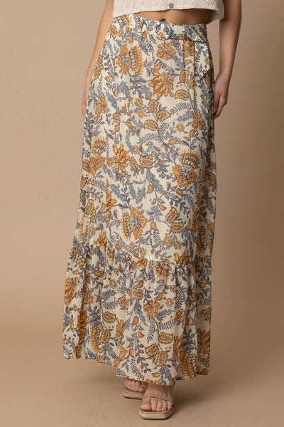 MEADOW BLOOM SKIRT IN CREAM MULTICOLOR-SKIRTS-MODE-Couture-Boutique-Womens-Clothing