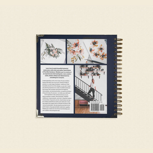 How-to Watercolor Book: Modern Watercolor Botanical (Spiral)-MODE-Couture-Boutique-Womens-Clothing