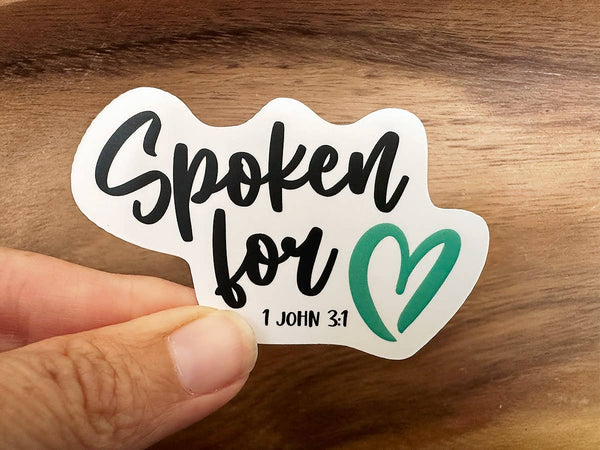 Spoken For | Christian Sticker | Scripture | Waterproof-MODE-Couture-Boutique-Womens-Clothing