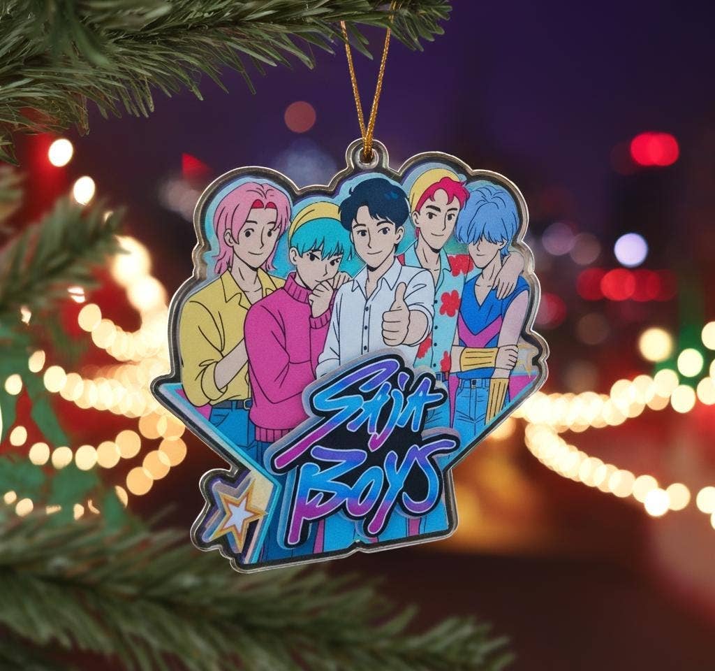 Kpop Demon Saja Boy Acrylic Ornament, Kpop Acrylic Ornament: 3.5×3.5 inches-MODE-Couture-Boutique-Womens-Clothing