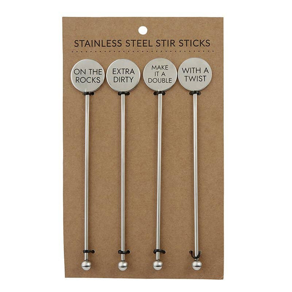 Stainless Steel Stir Sticks - Cocktails-MODE-Couture-Boutique-Womens-Clothing