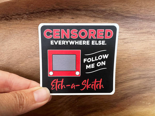 Censored Sticker | Funny Sticker | Etch-a-Sketch-MODE-Couture-Boutique-Womens-Clothing