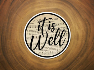 It Is Well With My Soul (Nostalgic) | Christian Hymn Sticker-MODE-Couture-Boutique-Womens-Clothing