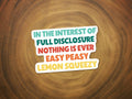 Easy Peasy Lemon Squeezy | Funny Sticker | Waterproof Vinyl-MODE-Couture-Boutique-Womens-Clothing