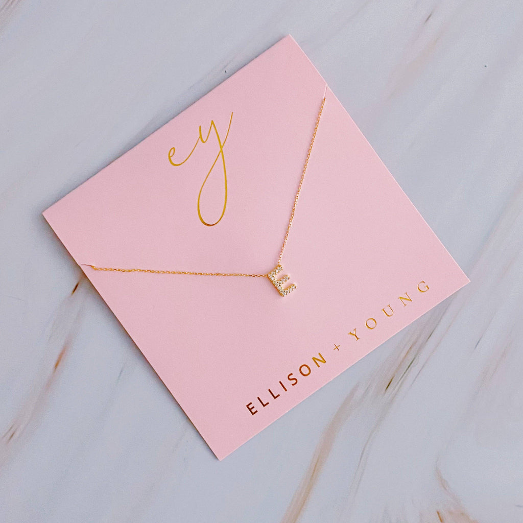 UNDERSTATED BEAUTY INITIAL NECKLACE IN GOLD-NECKLACE-MODE-Couture-Boutique-Womens-Clothing