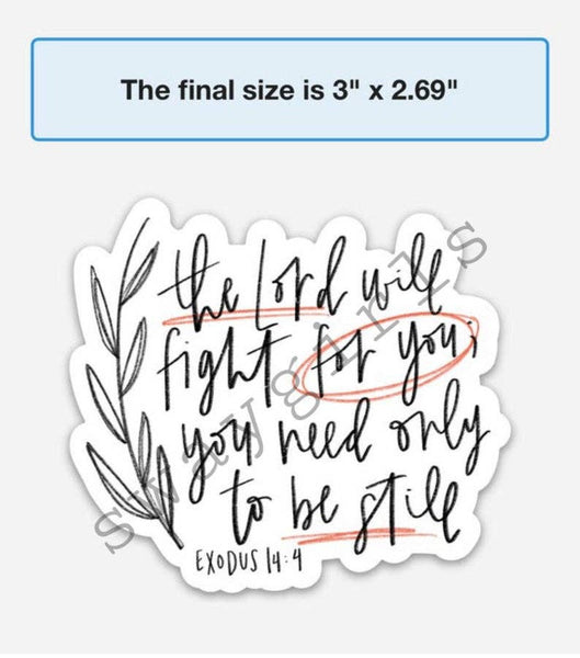 Exodus 14:14 Be still magnet | Christian fridge magnets-MODE-Couture-Boutique-Womens-Clothing