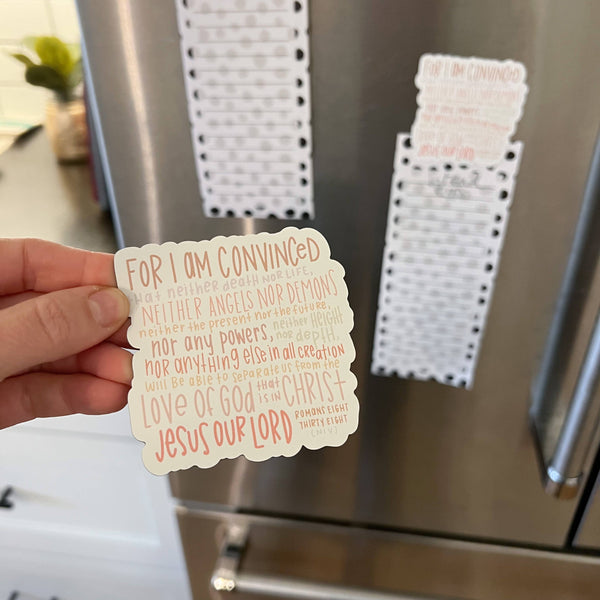 Romans 8:38-39 Magnet | Christian fridge magnet-MODE-Couture-Boutique-Womens-Clothing