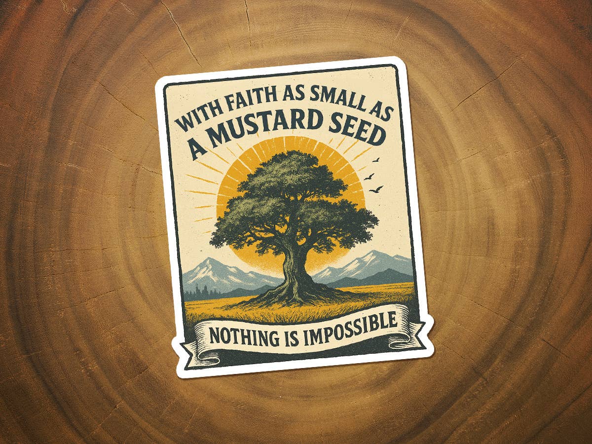 Mustard Seed Faith | Christian Sticker | Move Mountains-MODE-Couture-Boutique-Womens-Clothing