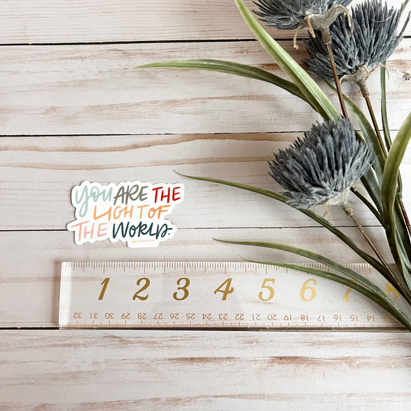 Be A Light Sticker | Matthew 5:14 decal-MODE-Couture-Boutique-Womens-Clothing