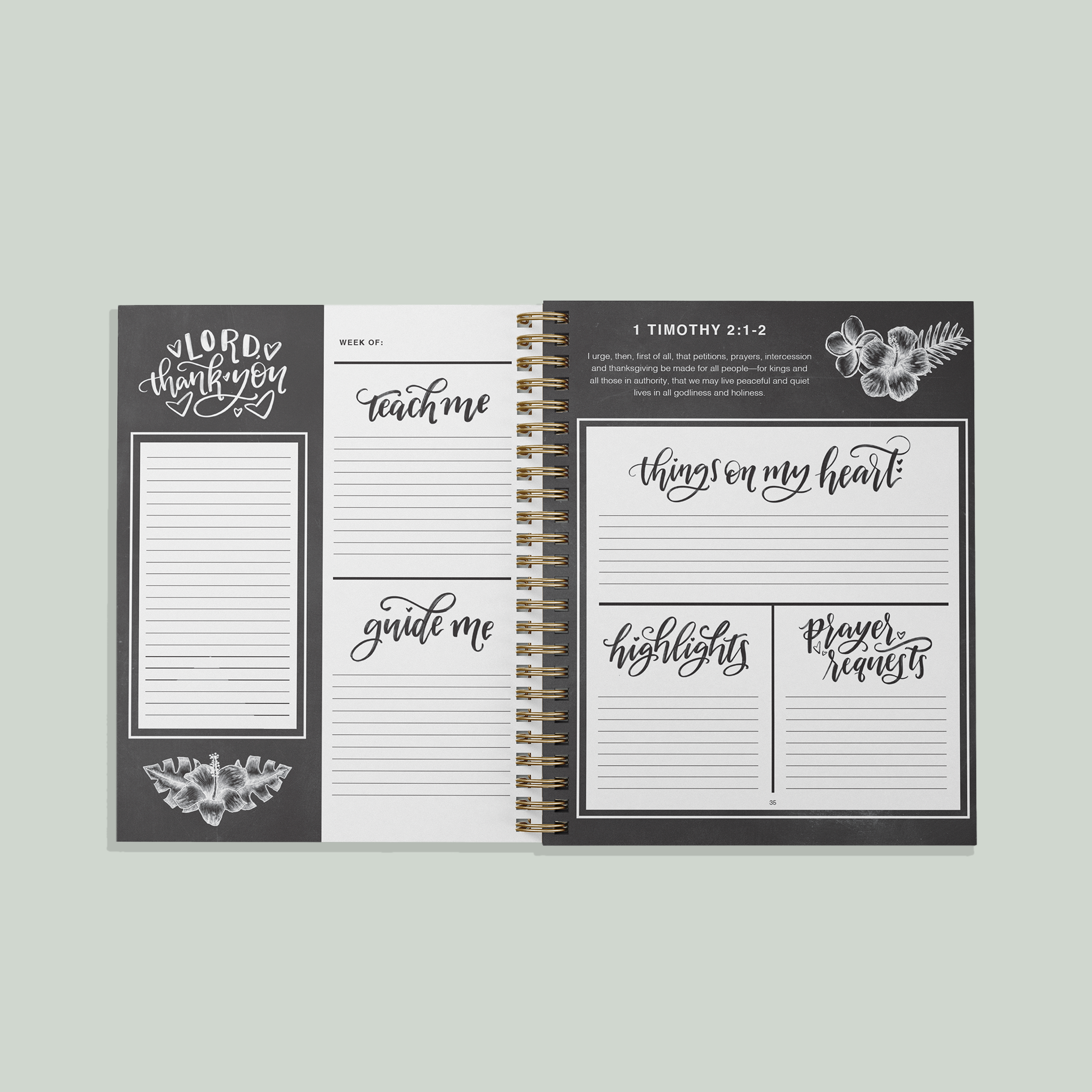 PRAYER JOURNAL FOR TEEN GIRLS SPIRAL BOUND-DEVOTIONAL-MODE-Couture-Boutique-Womens-Clothing