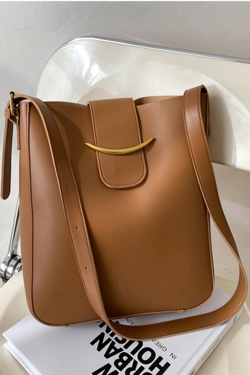 VIV CROSSBODY SHOULDER MESSENGER BAG IN CAMEL-BAGS-MODE-Couture-Boutique-Womens-Clothing