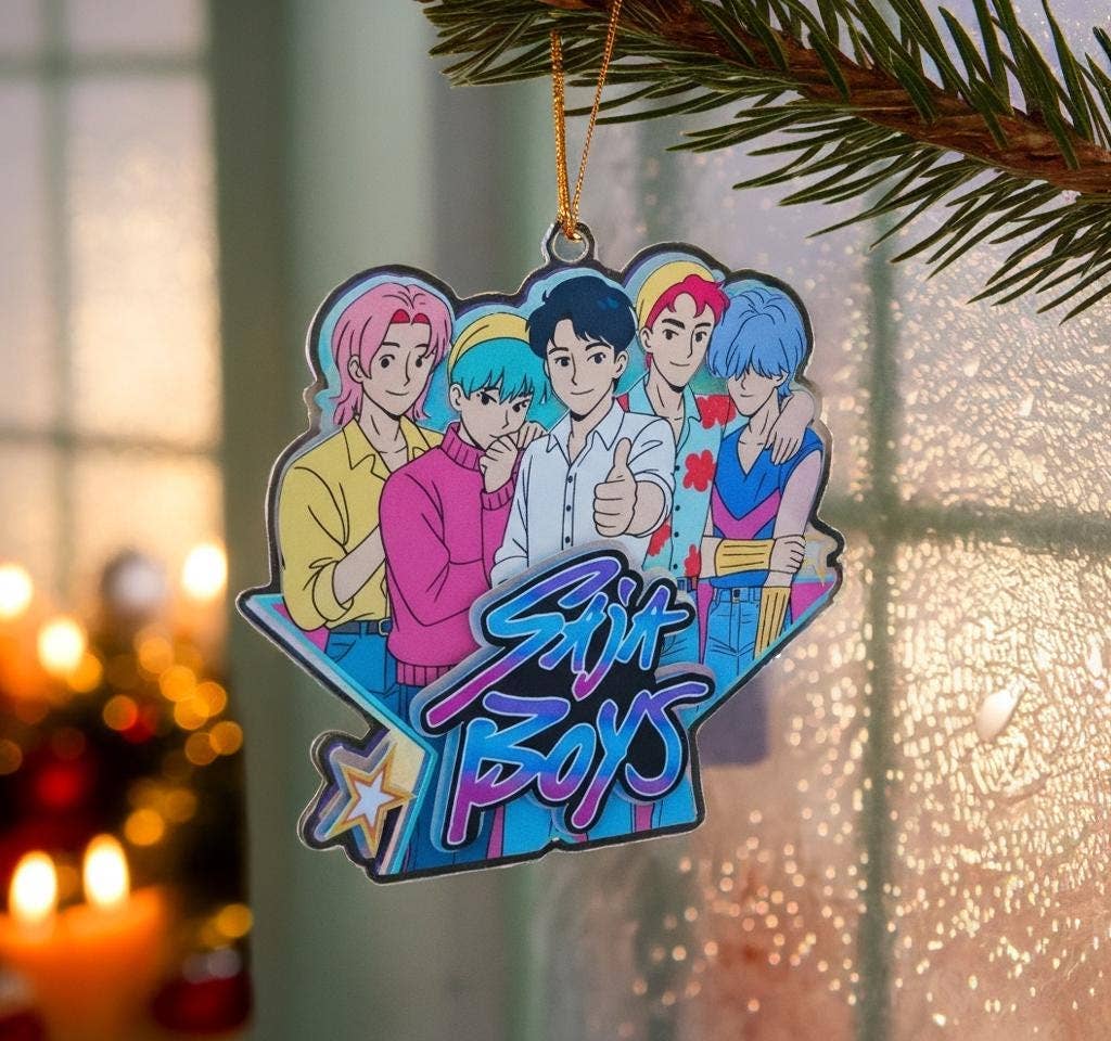 Kpop Demon Saja Boy Acrylic Ornament, Kpop Acrylic Ornament: 3.5×3.5 inches-MODE-Couture-Boutique-Womens-Clothing