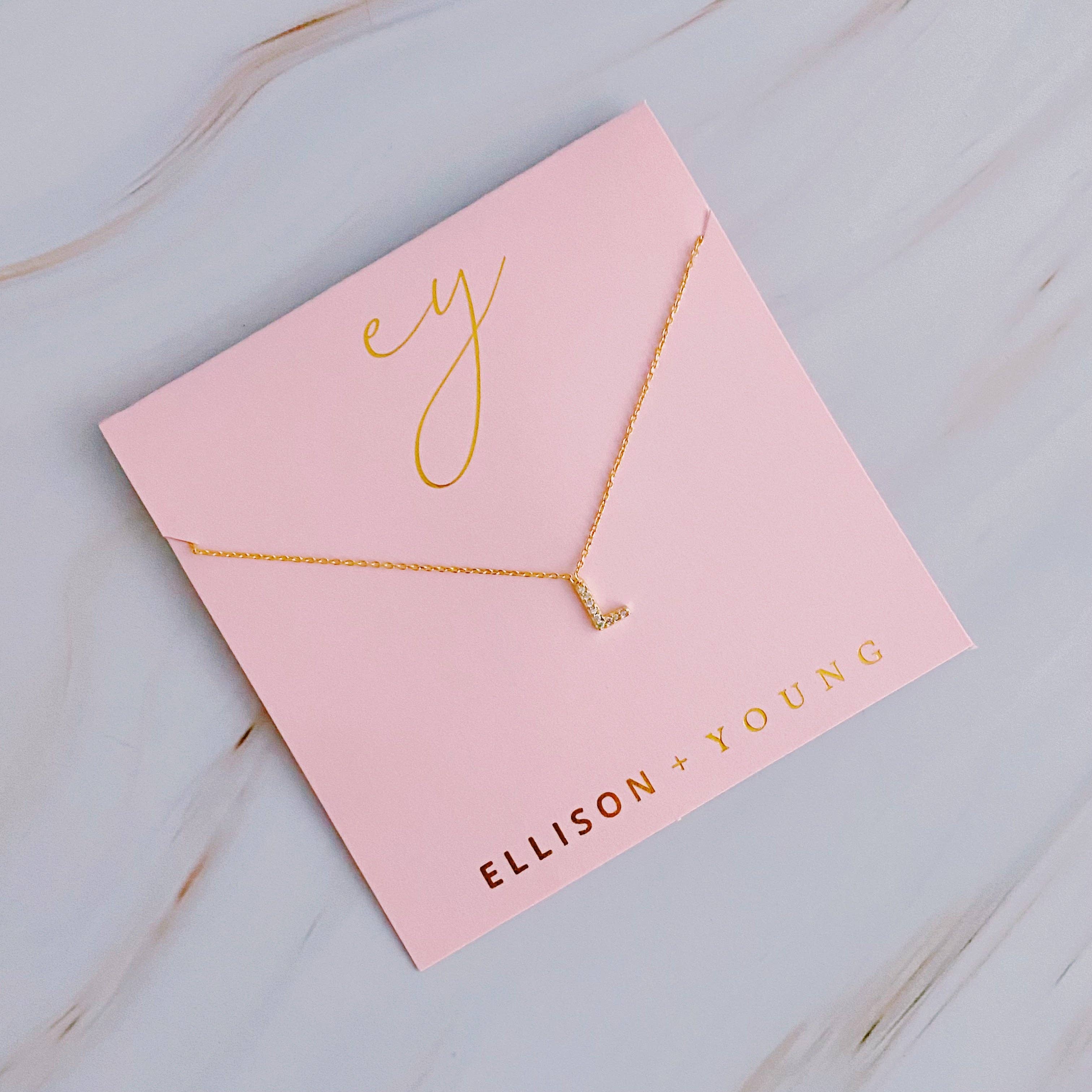 UNDERSTATED BEAUTY INITIAL NECKLACE IN GOLD-NECKLACE-MODE-Couture-Boutique-Womens-Clothing