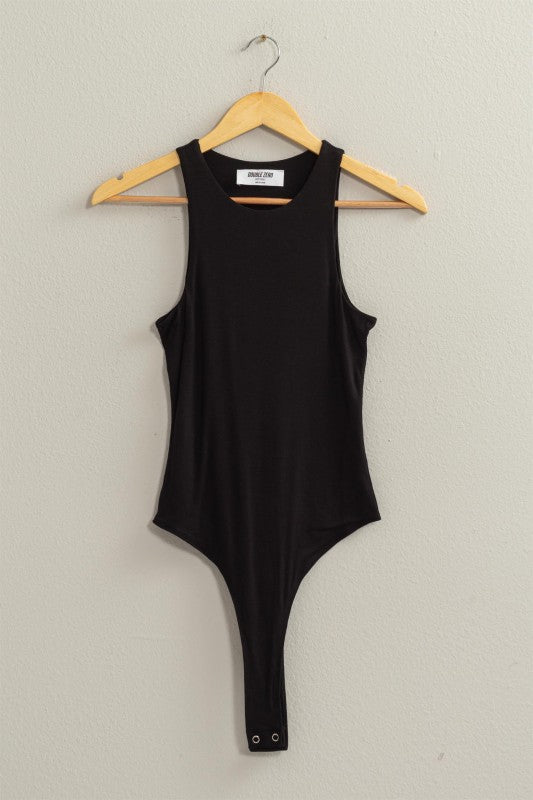 MIDNIGHT CONTOUR BODYSUIT IN BLACK-Tops-MODE-Couture-Boutique-Womens-Clothing