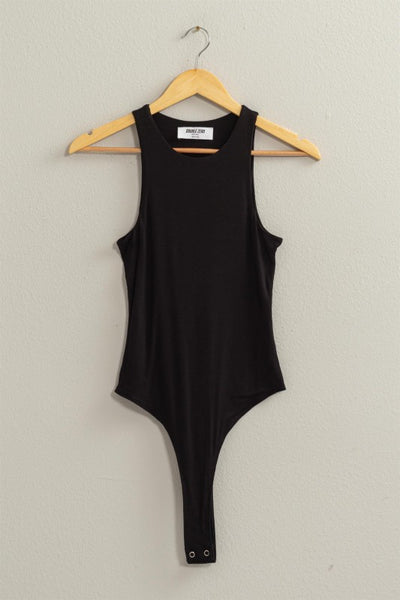 MIDNIGHT CONTOUR BODYSUIT IN BLACK-Tops-MODE-Couture-Boutique-Womens-Clothing