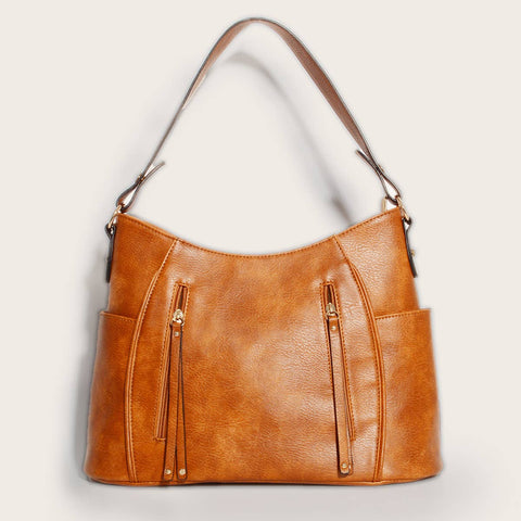 WOMEN LARGE CAPACITY VINTAGE TOTE BAG_CWAB0566: BROWN / (OS) 1-MODE-Couture-Boutique-Womens-Clothing