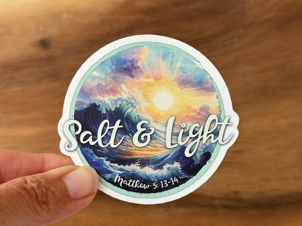 Salt & Light | Christian Sticker | Pretty Ocean Sticker-MODE-Couture-Boutique-Womens-Clothing