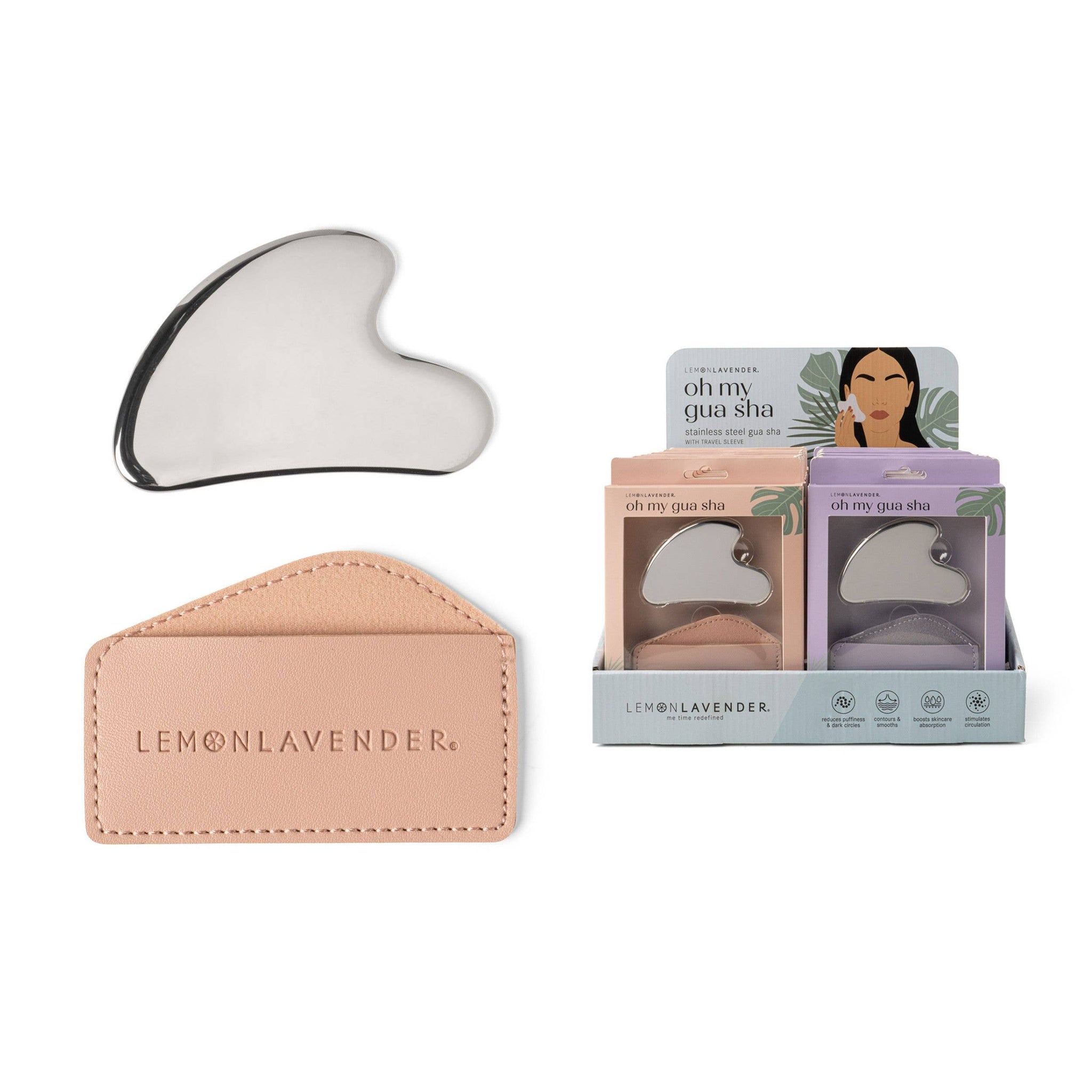 Lemon Lavender Oh My Guash Stainless Steel Gua Sha-BEAUTY-MODE-Couture-Boutique-Womens-Clothing