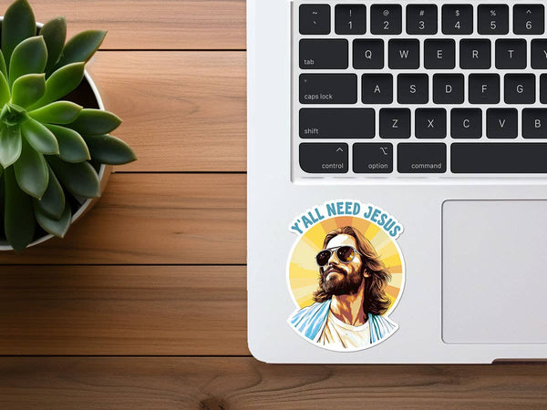Y'all Need Jesus | Funny Sticker | Christian Sticker | Vinyl-MODE-Couture-Boutique-Womens-Clothing