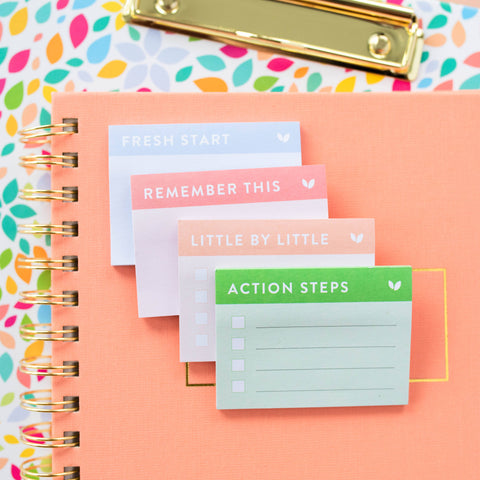 MINI GOAL SETTING STICKY NOTES-Planner STICKERS-MODE-Couture-Boutique-Womens-Clothing
