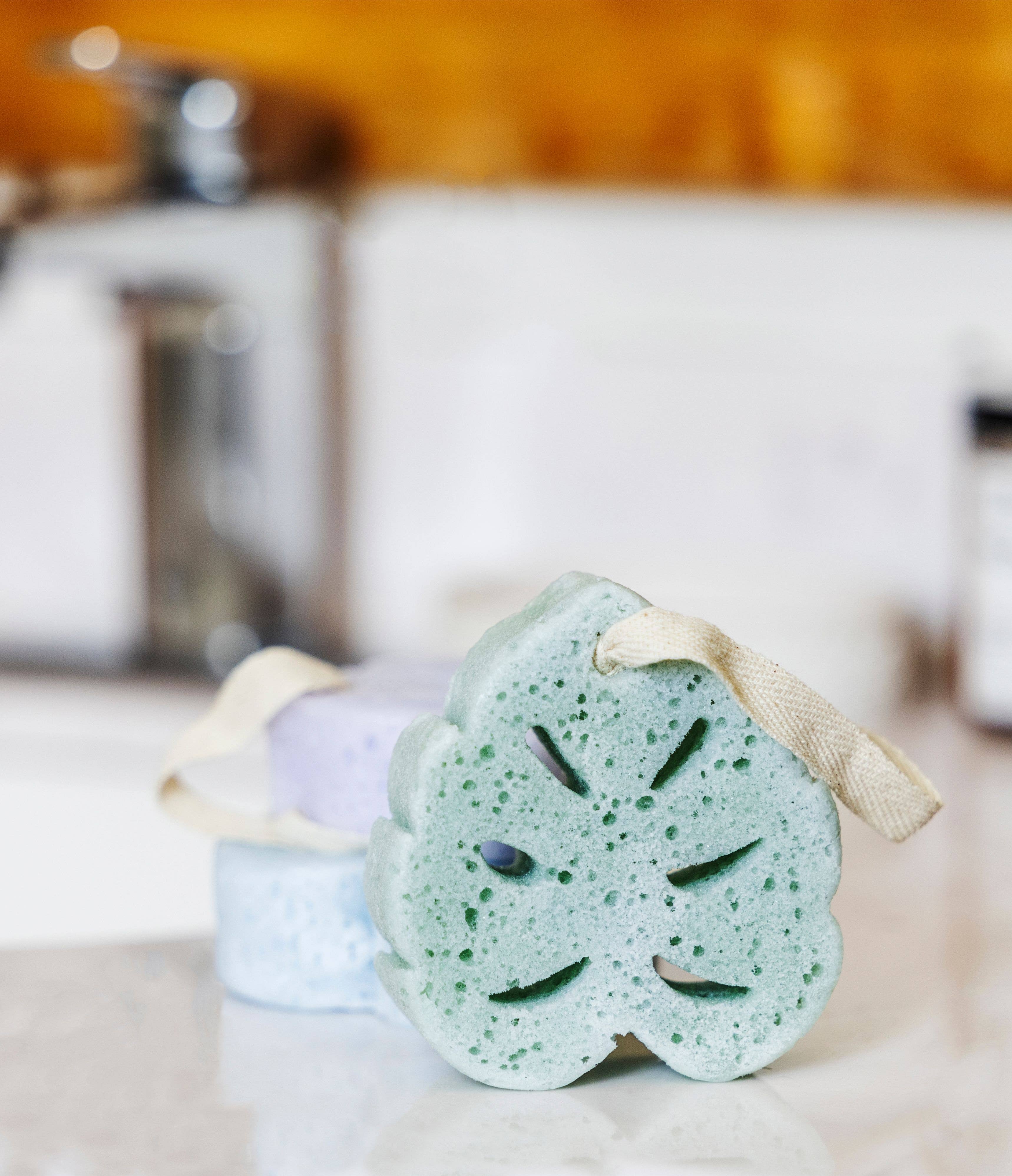 Lemon Lavender In The Buff Super Sudsy Soap Sponge-BEAUTY-MODE-Couture-Boutique-Womens-Clothing