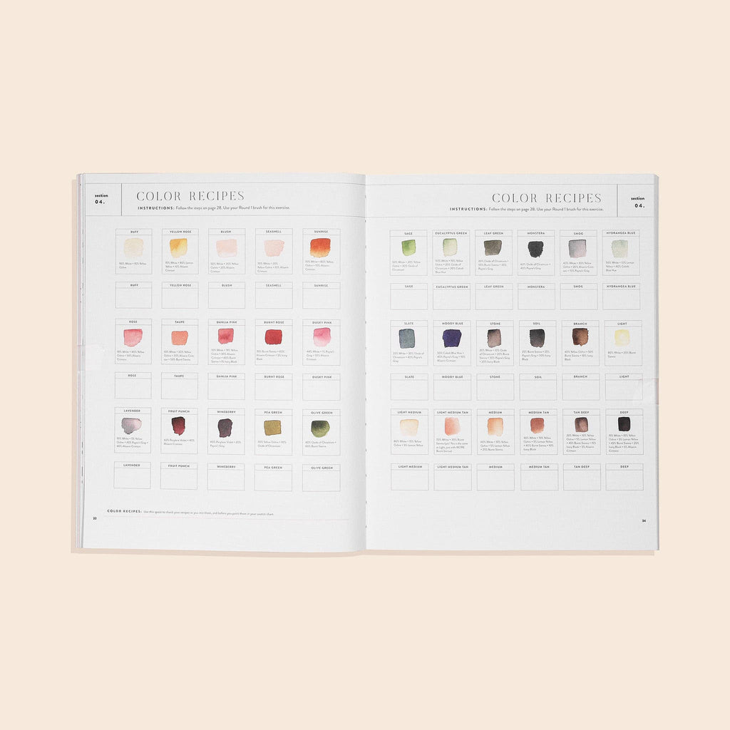 Watercolor Workbook: 30-Minute Beginner Projects-ACTIVITY BOOK-MODE-Couture-Boutique-Womens-Clothing