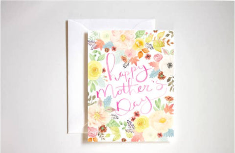 Happy Mother's Day Floral Greeting Card-MODE-Couture-Boutique-Womens-Clothing