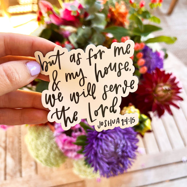 Christian magnet | Fridge magnets | Joshua 24:15 magnet-MODE-Couture-Boutique-Womens-Clothing