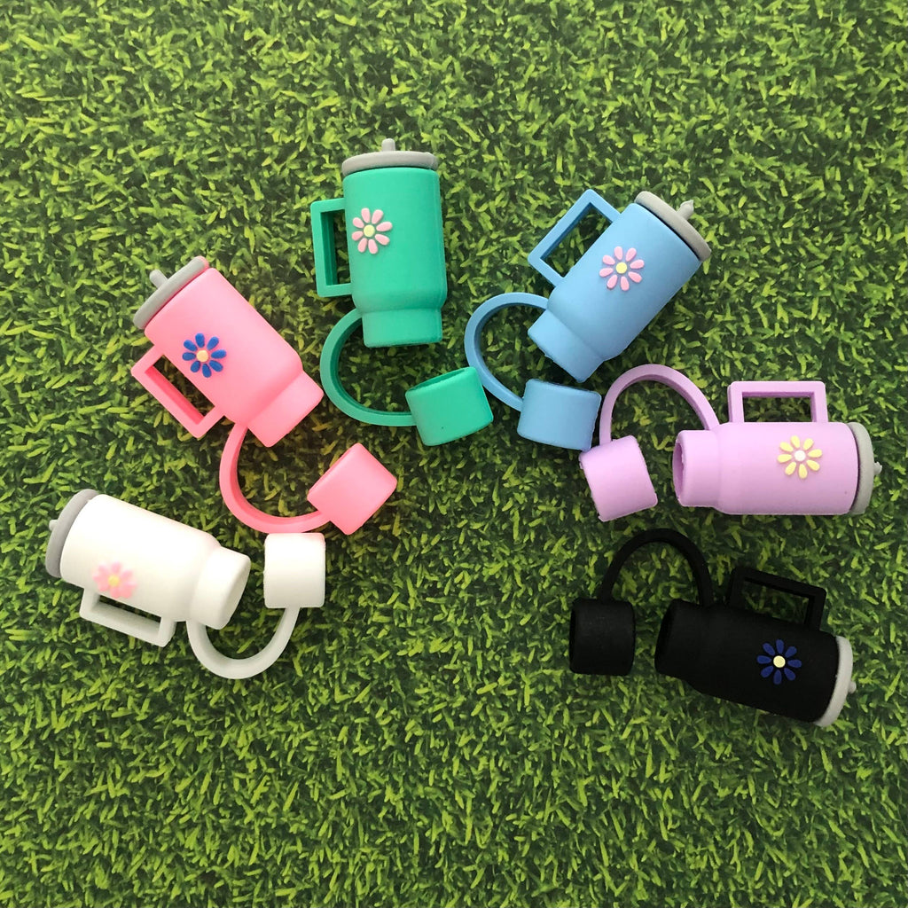 Straw Cover Stanley Tumbler Accessories 10mm: Black/navy-MODE-Couture-Boutique-Womens-Clothing