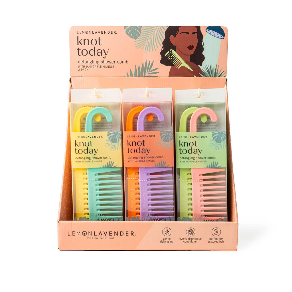 Lemon Lavender Knot Today Detangling Shower Comb-MODE-Couture-Boutique-Womens-Clothing