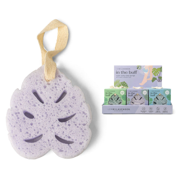 Lemon Lavender In The Buff Super Sudsy Soap Sponge-BEAUTY-MODE-Couture-Boutique-Womens-Clothing