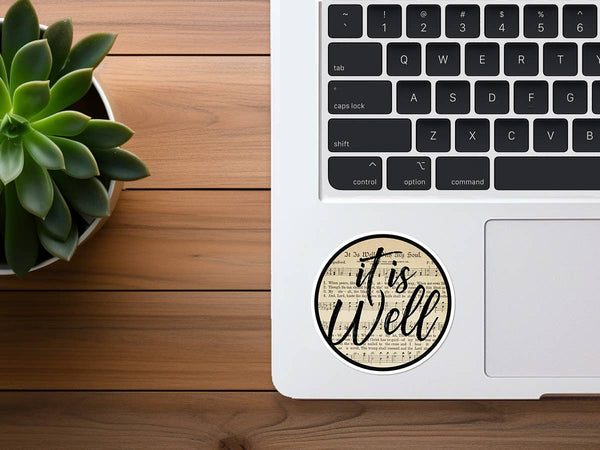 It Is Well With My Soul (Nostalgic) | Christian Hymn Sticker-MODE-Couture-Boutique-Womens-Clothing