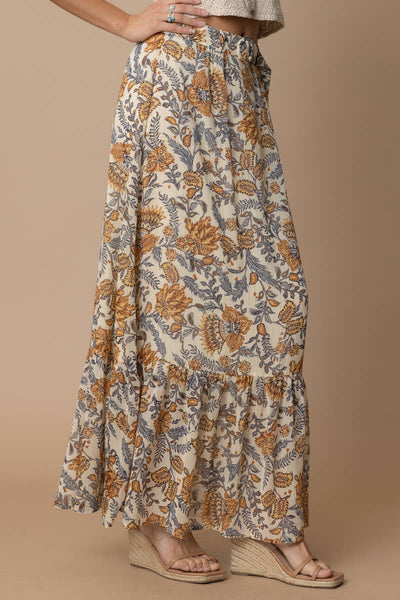 MEADOW BLOOM SKIRT IN CREAM MULTICOLOR-SKIRTS-MODE-Couture-Boutique-Womens-Clothing