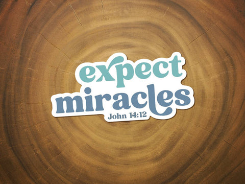 Expect Miracles | Vinyl Christian Sticker | Faith Sticker-MODE-Couture-Boutique-Womens-Clothing
