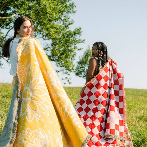 FLORAL FESTIVAL BLANKET IN YELLOW-free gift with purchase - BF2024-MODE-Couture-Boutique-Womens-Clothing