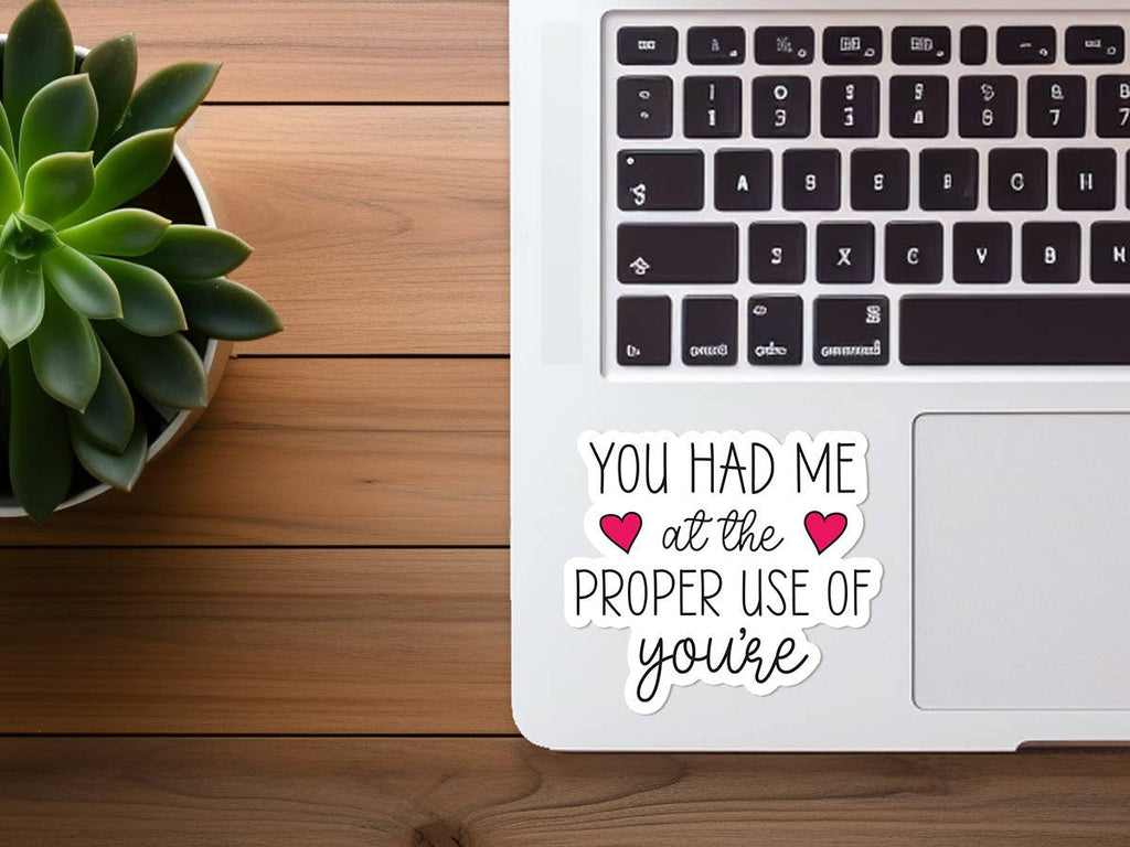 Grammar Sticker | You're | Funny Sticker | Waterproof Vinyl-MODE-Couture-Boutique-Womens-Clothing