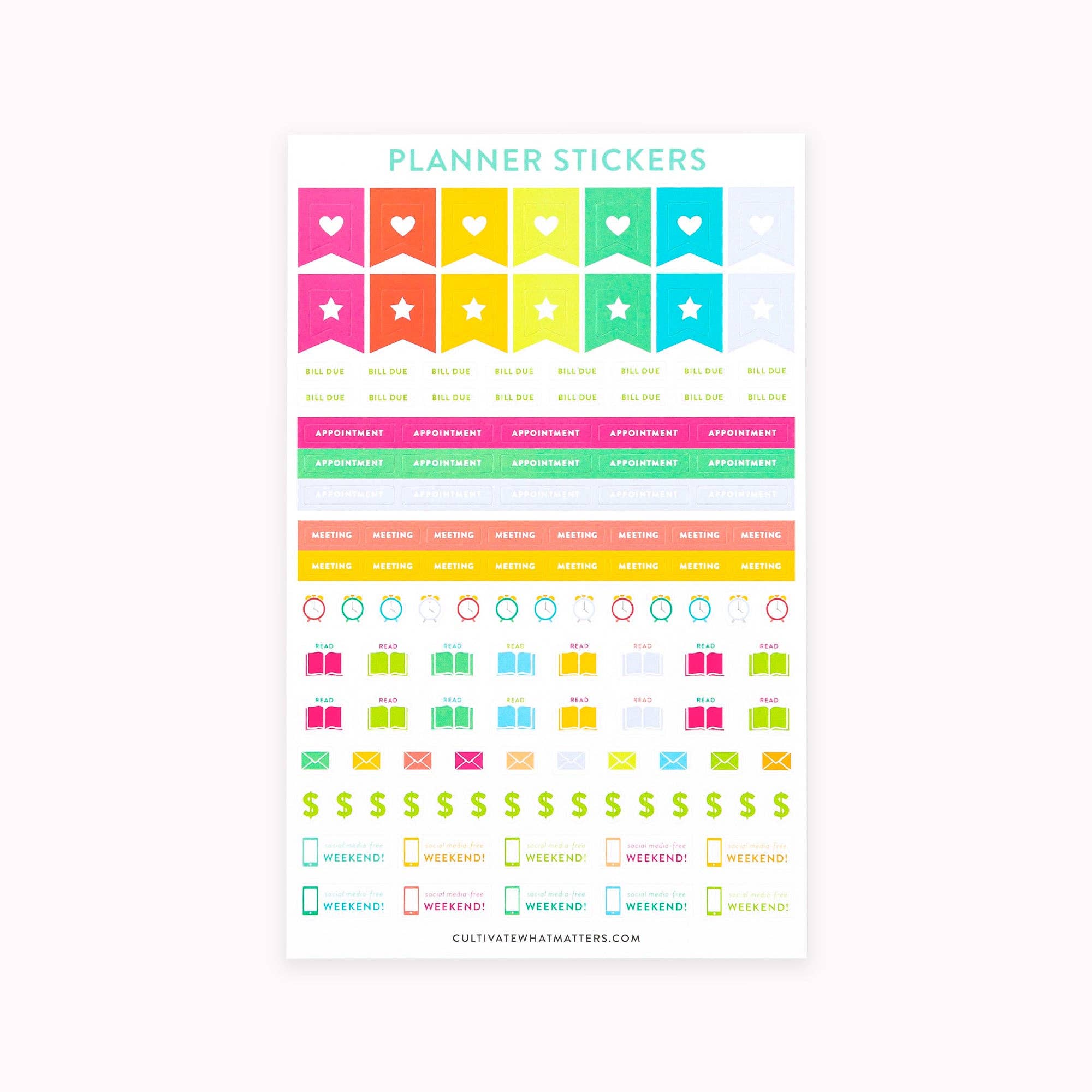 PLANNER STICKER PACK-Planner STICKERS-MODE-Couture-Boutique-Womens-Clothing