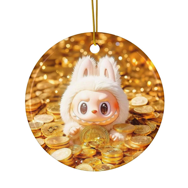 Gold Labubu Christmas Ornament, Labubu Xmas Tree Hanging-MODE-Couture-Boutique-Womens-Clothing
