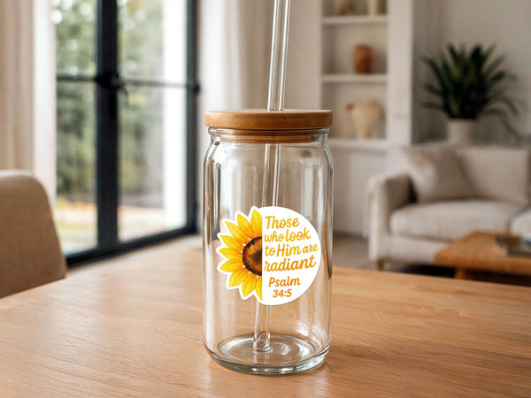 Those Who Look on Him Are Radiant | Sunflower Sticker-MODE-Couture-Boutique-Womens-Clothing