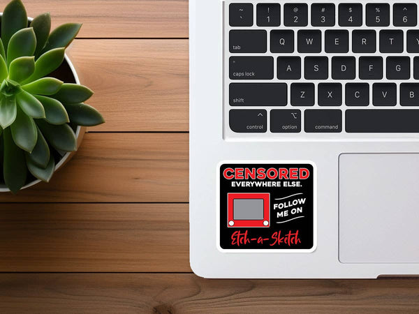 Censored Sticker | Funny Sticker | Etch-a-Sketch-MODE-Couture-Boutique-Womens-Clothing