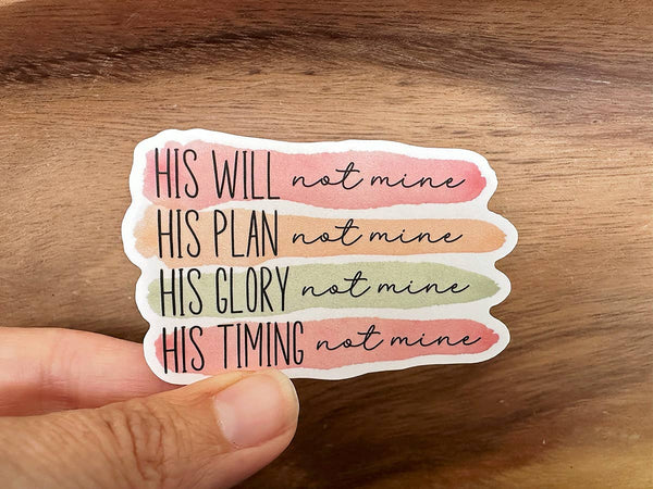 His, Not Mine | Christian Sticker | Waterproof Vinyl Sticker-MODE-Couture-Boutique-Womens-Clothing