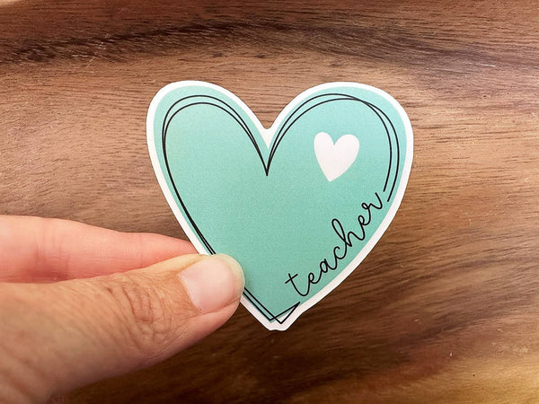 Teacher Appreciation Sticker | Heart Sticker | Teacher Gift-MODE-Couture-Boutique-Womens-Clothing