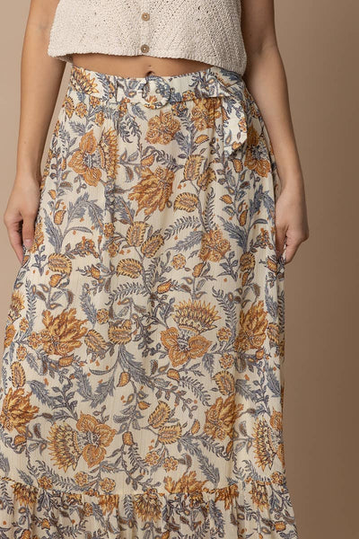 MEADOW BLOOM SKIRT IN CREAM MULTICOLOR-SKIRTS-MODE-Couture-Boutique-Womens-Clothing