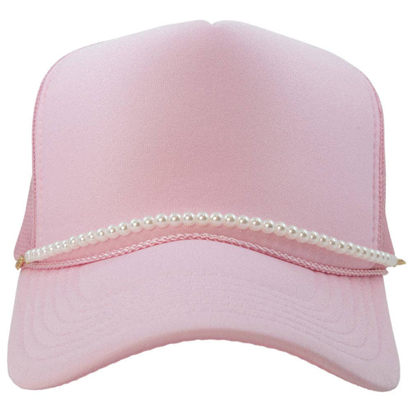 CIRCULAR PEARL CHAIN FOR HAT IN WHITE-Hat Chain-MODE-Couture-Boutique-Womens-Clothing