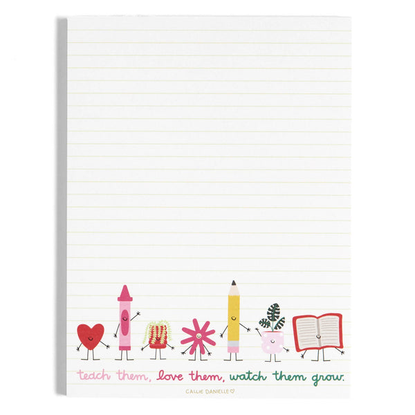 Teach Them Love Them Watch Them Grow Notepad-MODE-Couture-Boutique-Womens-Clothing