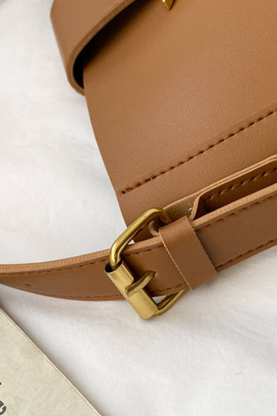 VIV CROSSBODY SHOULDER MESSENGER BAG IN CAMEL-BAGS-MODE-Couture-Boutique-Womens-Clothing