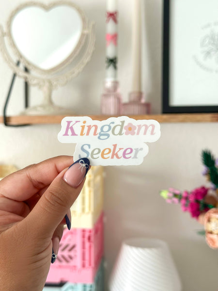 Kingdom seeker, Christian stickers, seek God's kingdom-MODE-Couture-Boutique-Womens-Clothing